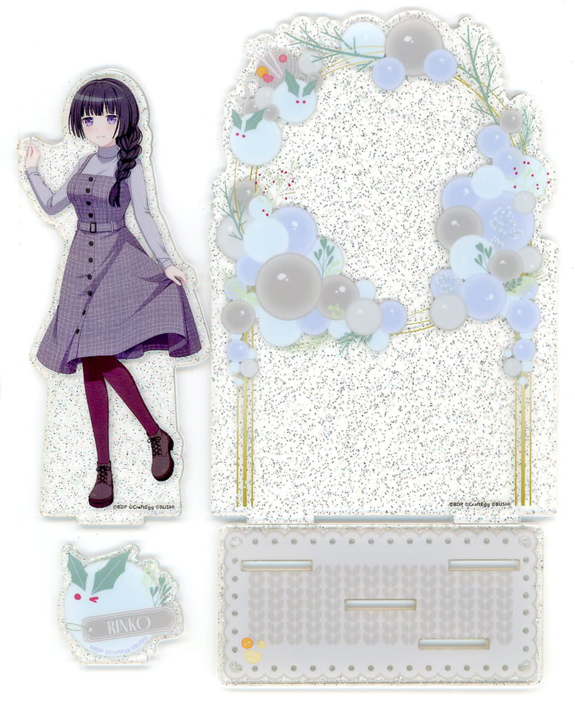 Rinko Shirokane BanG Dream! Girls Band Party! Big Diorama Acrylic Figure 2023 Winter Version Vol.1 Gigo Festa 2023 Winter Exclusive Acrylic Stand [USED]