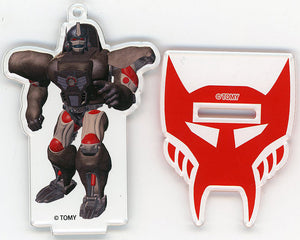 Convoy Transformers Trading Acrylic Stand Key Chain Beast Wars Cho Seimeitai Transformers Dish Up Limited Key Chain [USED]