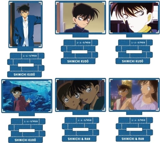 Shinichi Kudo, etc. Detective Conan Metallic Mini Acrylic Stand Scene Trading Ver. Shinichi Kudo Collection Vol.2 All 6 Types Set Acrylic Stand [USED]