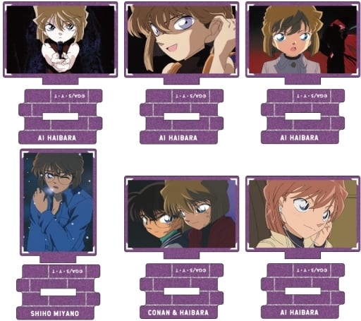 Ai Haibara, etc. Detective Conan Metallic Mini Acrylic Stand Scene Trading Ver. Ai Haibara Collection Vol.2 All 6 Types Set Acrylic Stand [USED]