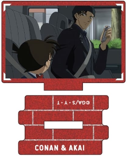 Conan Edogawa Shuichi Akai A Detective Conan Metallic Mini Acrylic Stand Scene Trading Ver. Shuichi Akai Collection Vol.2 Acrylic Stand [USED]