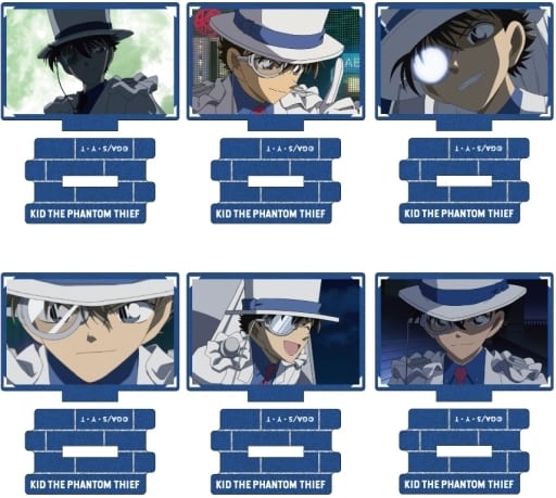Kid the Phantom Thief, etc. Detective Conan Metallic Mini Acrylic Stand Scene Trading Ver. Kid the Phantom Thief Collection Vol.2 All 6 Types Set Acrylic Stand [USED]