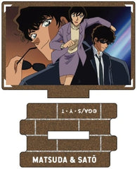 Jinpei Matsuda Miwako Sato Detective Conan Metallic Mini Acrylic Stand Scene Trading Ver. Police Academy Squad Collection Vol.2 Acrylic Stand [USED]