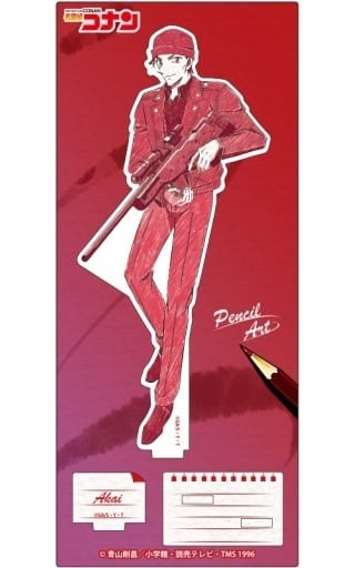 Shuichi Akai Detective Conan Pencil Art Acrylic Stand Collection Vol.5 Acrylic Stand [USED]