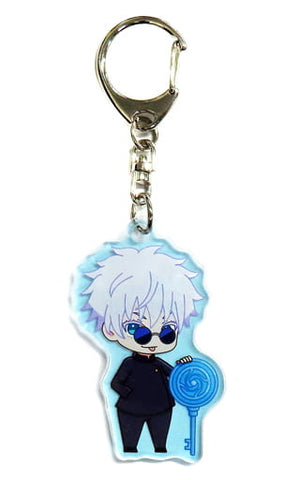 Satoru Gojo Jujutsu Kaisen Acrylic Key Chain Real Escape Game: Jurei ni Shihai sareta Haison kara no Dasshutsu Limited Key Chain [USED]