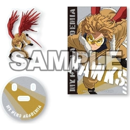 My Hero Academia Hawks Acrylic Stand with Background Postcard Acrylic Stands [USED]