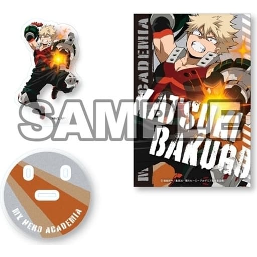 My Hero Academia Katsuki Bakugo Acrylic Stand with Background Postcard Acrylic Stands [USED]