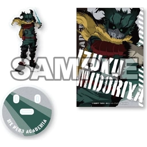 My Hero Academia Izuku Midoriya Black Deku Acrylic Stand with Background Postcard Acrylic Stands [USED]