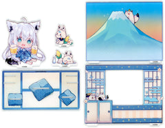 Shirakami Fubuki VTuber Hololive Acrylic Diorama Stand 5th Anniversary Celebration Acrylic Stands [USED]