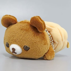 Chiroikoguma Rirakkuma Oden ni Narikiri Mascot Key Chain Key Ring [USED]