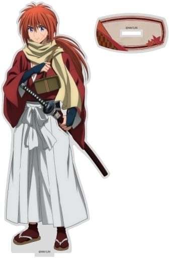 Kenshin Himura Big Rurouni Kenshin: Meiji Kenkaku Romantan Original Illustration Acrylic Stand Large Acrylic Stands [USED]