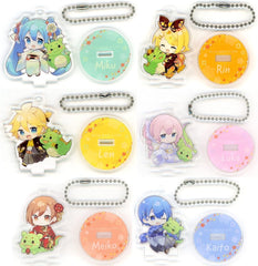 Rin Kagamine, etc. VOCALOID Trading Acrylic Stand Keychain New Year Shop 2024 Limited All 6 Types Set Key Chain [USED]