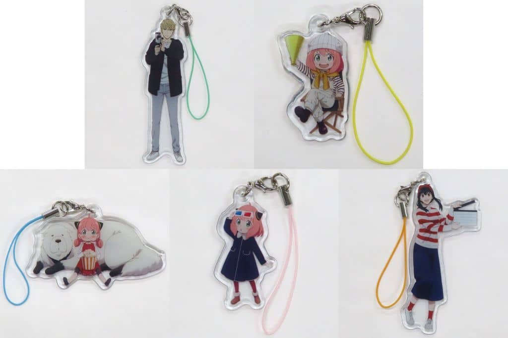 Anya Forger, etc. Spy x Family Code: White PVC Charm Collection Theater Limited All 5 Types Set Charm [USED]