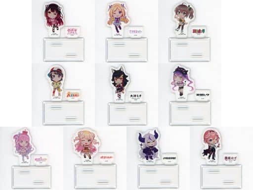 Kyun Chara, etc. VTuber Hololive Ichiban Kuji Kyun Chara Acrylic Stand Vol.4 Kyunchara Prize All 10 Types Set Acrylic Stands [USED]