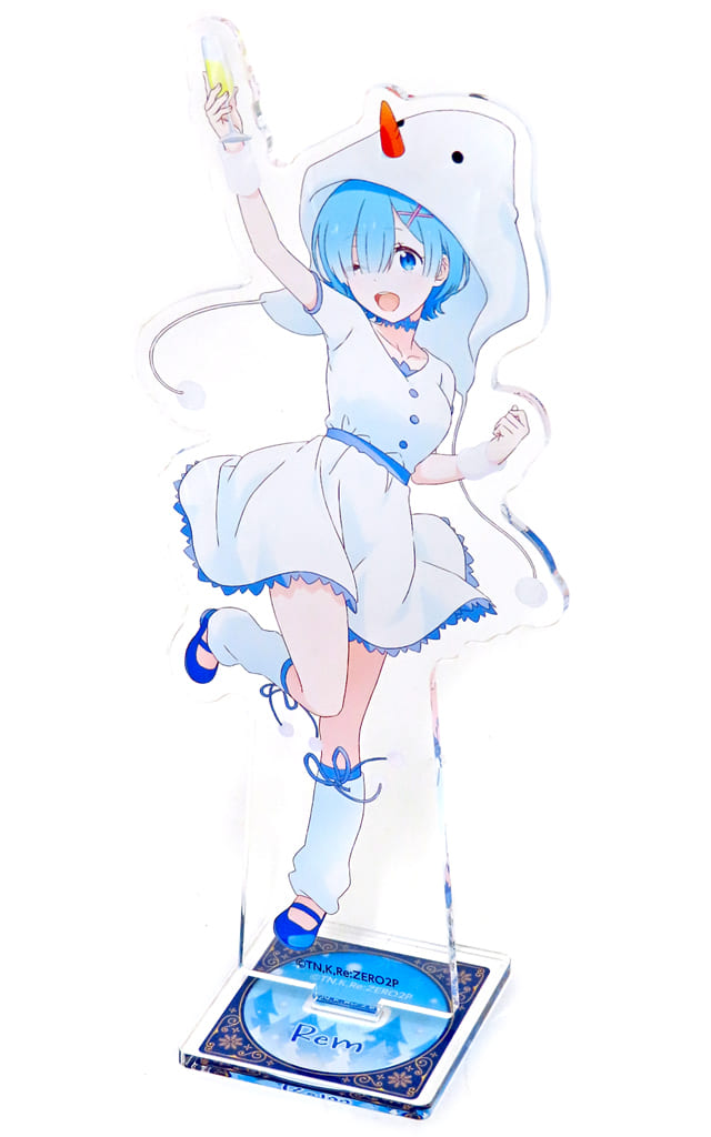 Rem Re:ZERO -Starting Life in Another World- Acrylic Stand Figure White Winter Ver. Acrylic Stand [USED]
