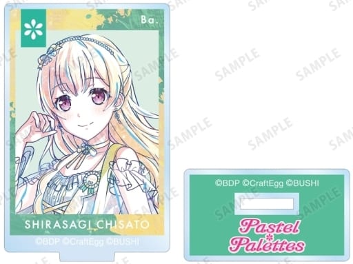 Chisato Shirasagi BanG Dream! Girls Band Party! Ani-Art Part 5 Trading Acrylic Keychain Ver.C Acrylic Stand [USED]