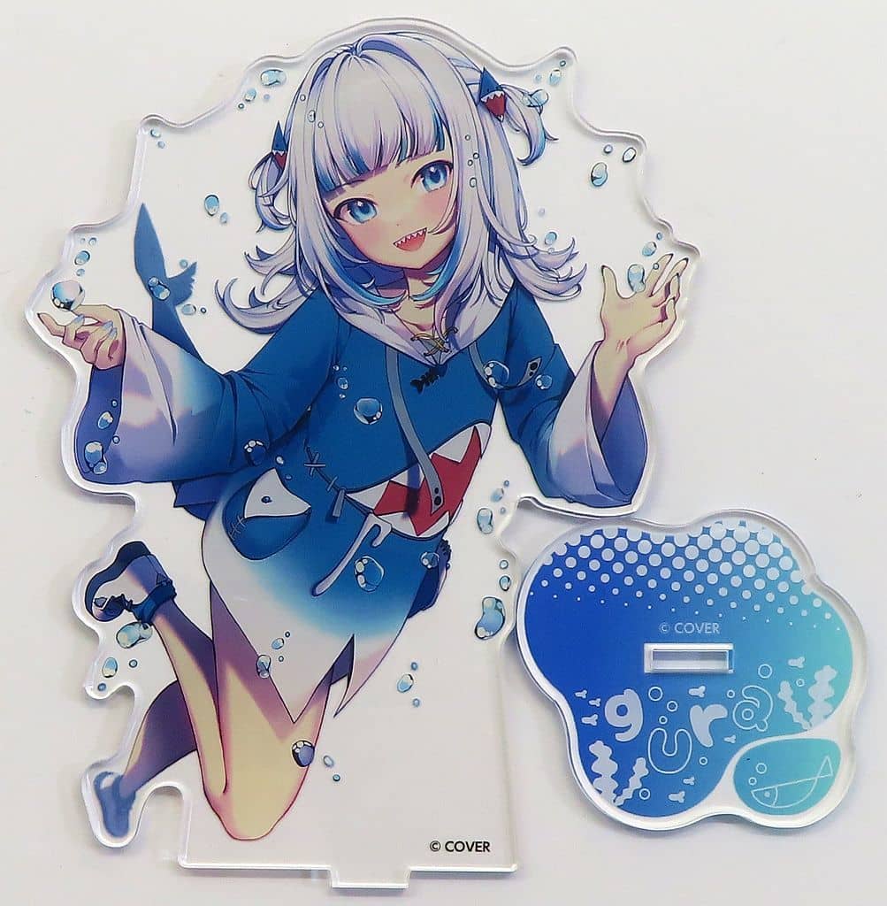 Gawr Gura Key Visual VTuber Hololive English Acrylic Stand B Gawr Gura Gurarium at Sendai Umino-Mori Aquarium Exclusive Acrylic Stands [USED]