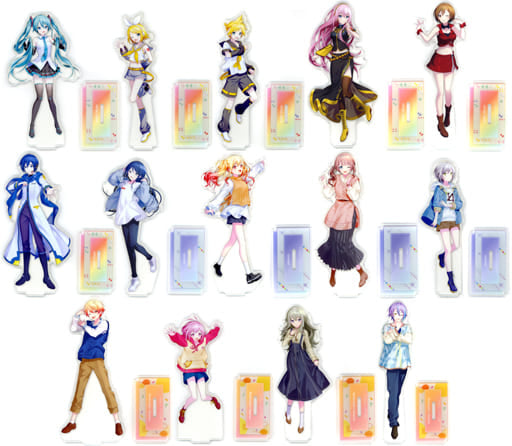 Hatsune Miku, etc. Hatsune Miku: Colorful Stage! Sega Lucky Kuji Vol.4 Acrylic Stand Prize D All 14 Types Set Acrylic Stands [USED]