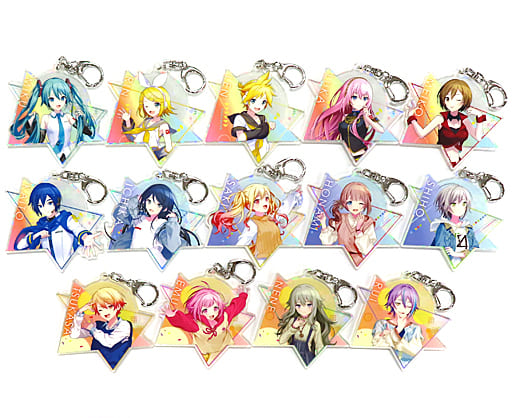 Hatsune Miku, etc. Hatsune Miku: Colorful Stage! Sega Lucky Kuji Vol.4 Acrylic Keychain Prize E All 14 Types Set Key Chain [USED]