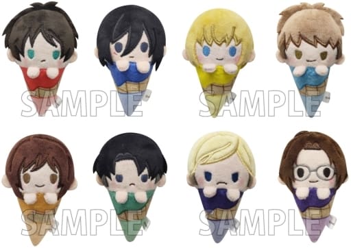 Mikasa Ackerman, etc. Attack on Titan Ice Tapinui All 8 Types Set Key Chain [USED]
