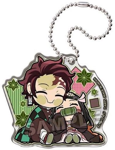 Tanjiro Kamado Nezuko Kamado Demon Slayer: Kimetsu no Yaiba Pita! Deformed Duo Acrylic Key Chain Key Chain [USED]