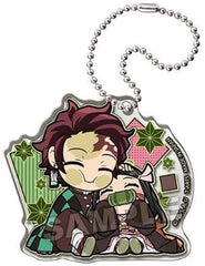 Tanjiro Kamado Nezuko Kamado Demon Slayer: Kimetsu no Yaiba Pita! Deformed Duo Acrylic Key Chain Key Chain [USED]