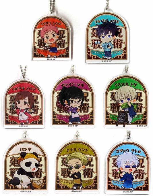 Nobara Kugisaki, etc. Jujutsu Kaisen Season 2 Acrylic Keychain Collection Tower Records Cafe Part 2 Shibuya Jihen Limited All 8 Types Set Key Chain [USED]