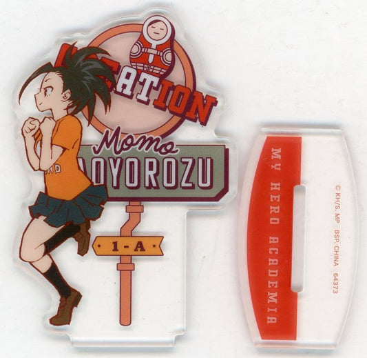 My Hero Academia Momo Yaoyorozu Ichiban Kuji Tarenagase! Bunkasai! Acrylic Stand Prize G Acrylic Stands [USED]