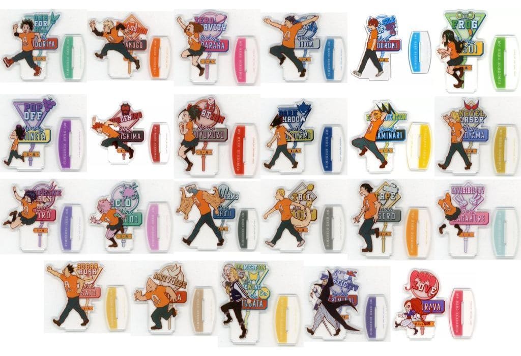 My Hero Academia Izuku Midoriya & Others Ichiban Kuji Tarenagase! Bunkasai! Acrylic Stand Prize G All 23 Types Set Acrylic Stands [USED]
