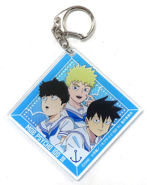 Shigeo Kageyama, etc. Square Mob Psycho 100 III Kujibikido Online Kuji Acrylic Key Chain Prize B-11 Key Chain [USED]