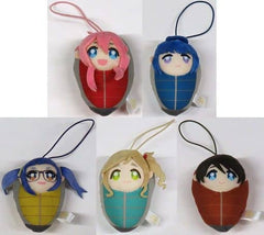 Rin Shima, etc. Laid-Back Camp Capukko Friends Nebukuro Ver. All 5 Types Set Key Chain [USED]