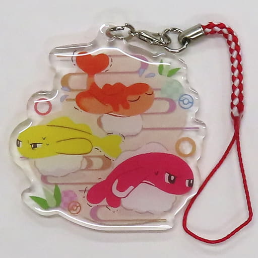 Tatsugiri Poke Ball Pokemon Acrylic Netsuke Collection Dai Sushi! Tatsugiri Zukushi Pokemon Center Limited Key Chain [USED]