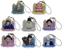 Fiona Frost, etc. SPY x FAMILY Acrylic Strap Trad Ver. All 8 Types Set Key Chain [USED]
