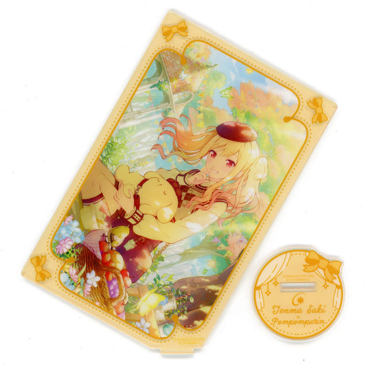 Saki Tenma Pompompurin After Special Training Hatsune Miku: Colorful Stage! X Sanrio Characters Card-Style Acrylic Stand Acrylic Stands [USED]