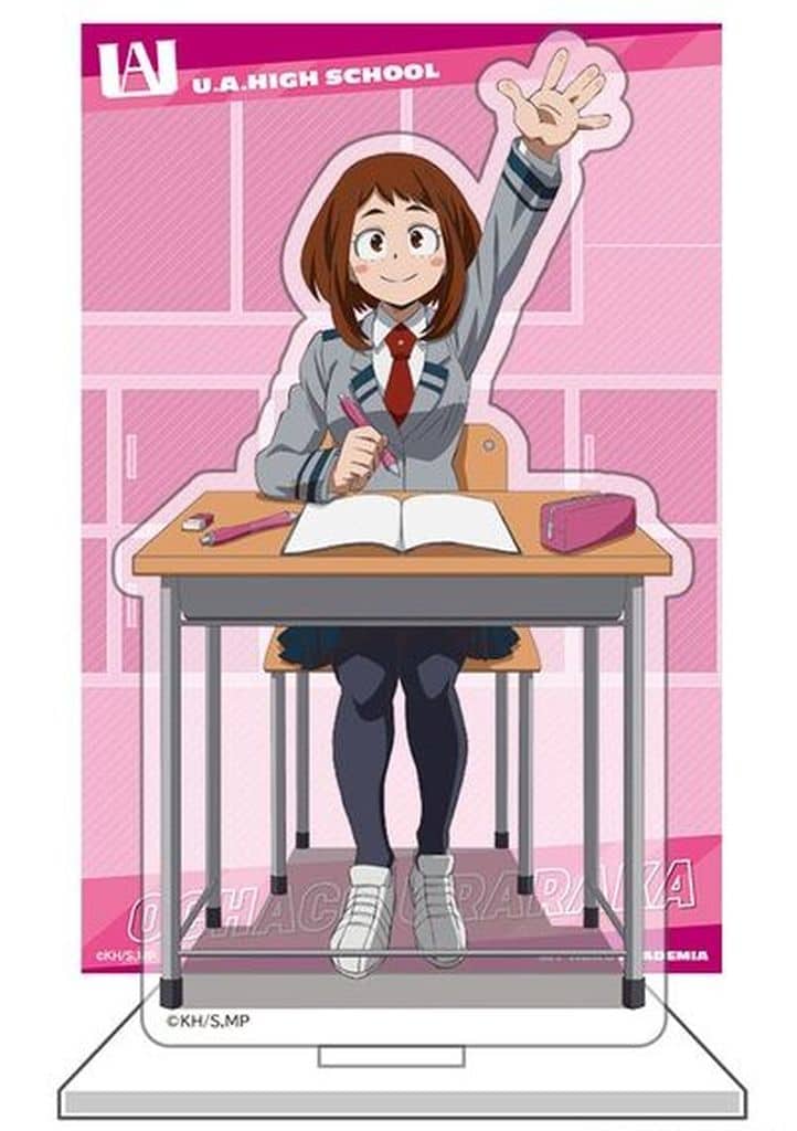 My Hero Academia Ochaco Uraraka Acrylic Stand with Background Postcard Learn! Classroom Acrylic Stands [USED]
