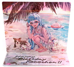 Kobo Kanaeru VTuber Hololive Indonesia Take Kobo to the Ocean! Acrylic Diorama Stand Birthday Anniversary 2023 Acrylic Stands [USED]