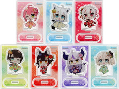 Sakura Miko, etc. VTuber Hololive Mini Character Trading Acrylic Keychain Holocal Kyoto Edition Exclusive All 7 Types Set Acrylic Stands [USED]