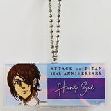 Hange Zoe Attack on Titan Trading Nameplate Key Chain A 10th Anniversary Attack Fes Limited Key Chain [USED]