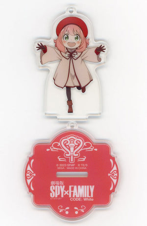 Anya Forger Pink Spy x Family Code: White Clear Key Chain with Stand Key Chain [USED]