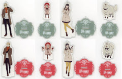 Anya Forger, etc. Spy x Family Code: White Clear Key Chain with Stand All 8 Types Set Key Chain [USED]