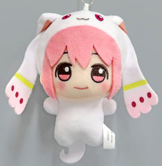 Madoka Kaname Puella Magi Madoka Magica The Movie Rebellion Chibigurumi Kyubey Kigurumi Ver. Key Chain [USED]