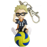 Kei Tsukishima Haikyu!! Petitto Norimas Vol.1 Key Chain [USED]