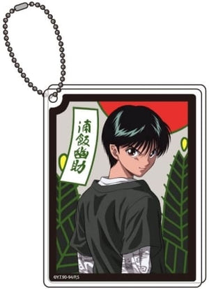 Yusuke Urameshi Yu Yu Hakusho Newly Drawn Illustration Acrylic Block Key Chain 01 Japanese Pattern Ver. Key Chain [USED]