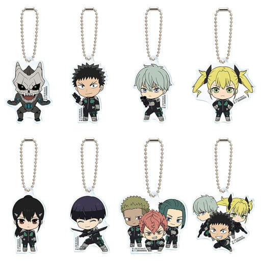 Kafka Hibino, etc. Kaiju No. 8 Capsule Acrylic Charm All 8 Types Set Charm [USED]
