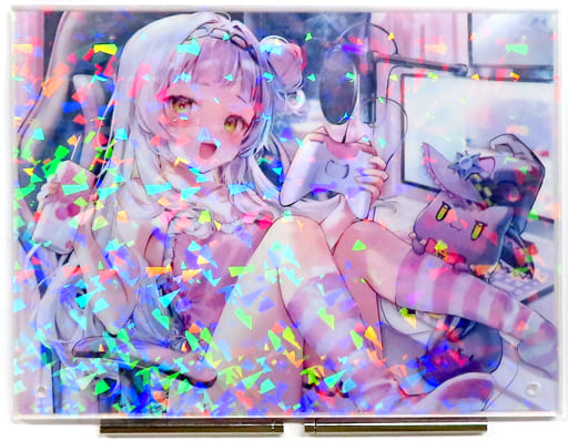 Murasaki Shion VTuber Hololive Kirakira Two-Layer Acrylic Panel 5th Anniversary Celebration Acrylic Stands [USED]