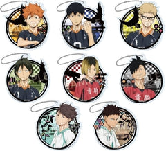Tobio Kageyama, etc. Haikyu!! Cutout Series Acrylic Key Chain All 8 Types Set Key Chain [USED]