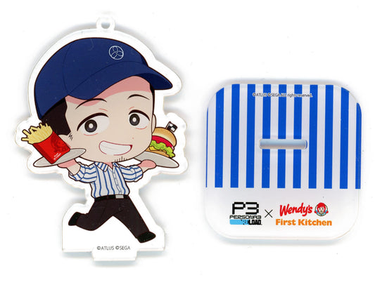 Junpei Iori Persona 3 Reload Trading Acrylic Stand Key Chain Wendy's & First Kitchen Limited Key Chain [USED]