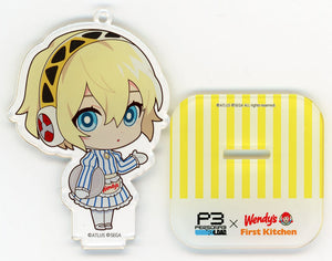 Aigis Persona 3 Reload Trading Acrylic Stand Key Chain Wendy's & First Kitchen Limited Key Chain [USED]