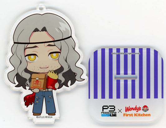 Takaya Persona 3 Reload Trading Acrylic Stand Key Chain Wendy's & First Kitchen Limited Key Chain [USED]
