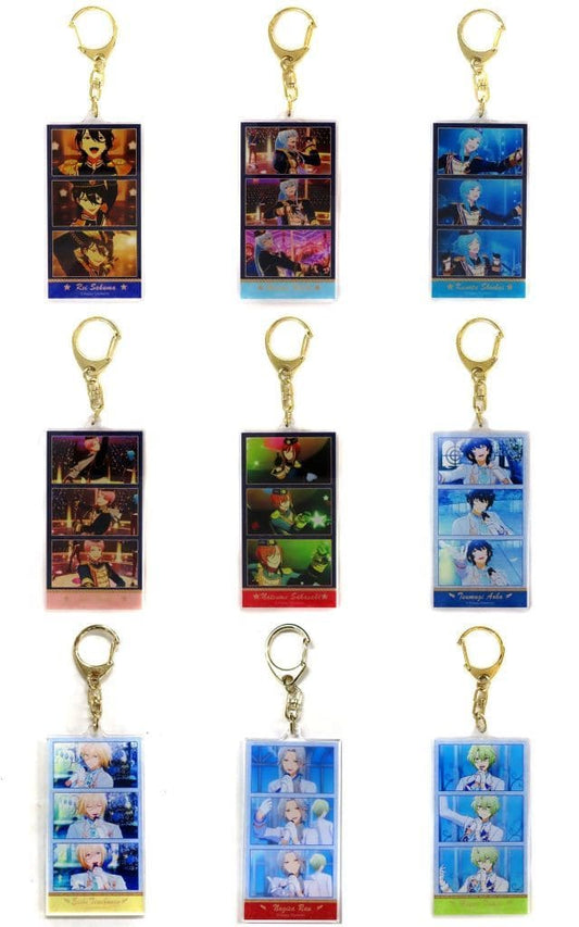 Hiyori Tomoe, etc. Ensemble Stars!! Reminiscences Selection Element Trading Acrylic Key Chains All 9 Types Set Key Chain [USED]